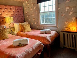 3 bedrooms, iron/ironing board, travel cot, WiFi