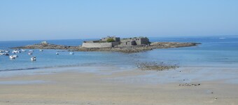 Guidel sea and beach view