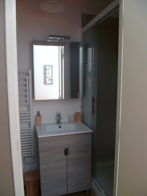 Sèche-cheveux, serviettes fournies, papier toilette