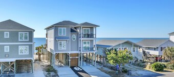 Ikke bekymre Beach Happy: 5 BR / 3. 5 BA hjem i Oak Island, soveplass til 12