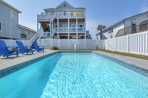 Una piscina riscaldata