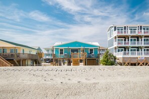 Exterior - Sea Fever: Beachy Oceanfront House on East Beach (Oak Island)
