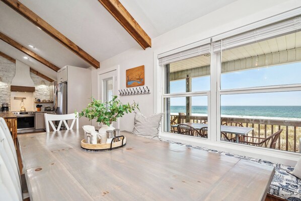 Dining - Into the Mystic: HGTV Renovated, Family-friendly, Oceanfront Home (Oak Island)