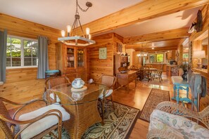 Dining - Au Train Riverfront Cottage - Peaceful & Clean!  3BR+Loft.  Snowmobile Friendly (Au Train)