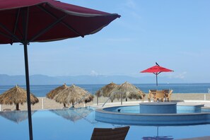 Outdoor pool, a heated pool - Luxurious Oceanfront Condo at Grand Venetian (puerto vallarta)