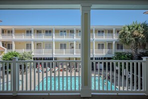 View from Front Entrance - Star Fish: Ocean View Condo with Pool and Hot Tub (Oak Island)