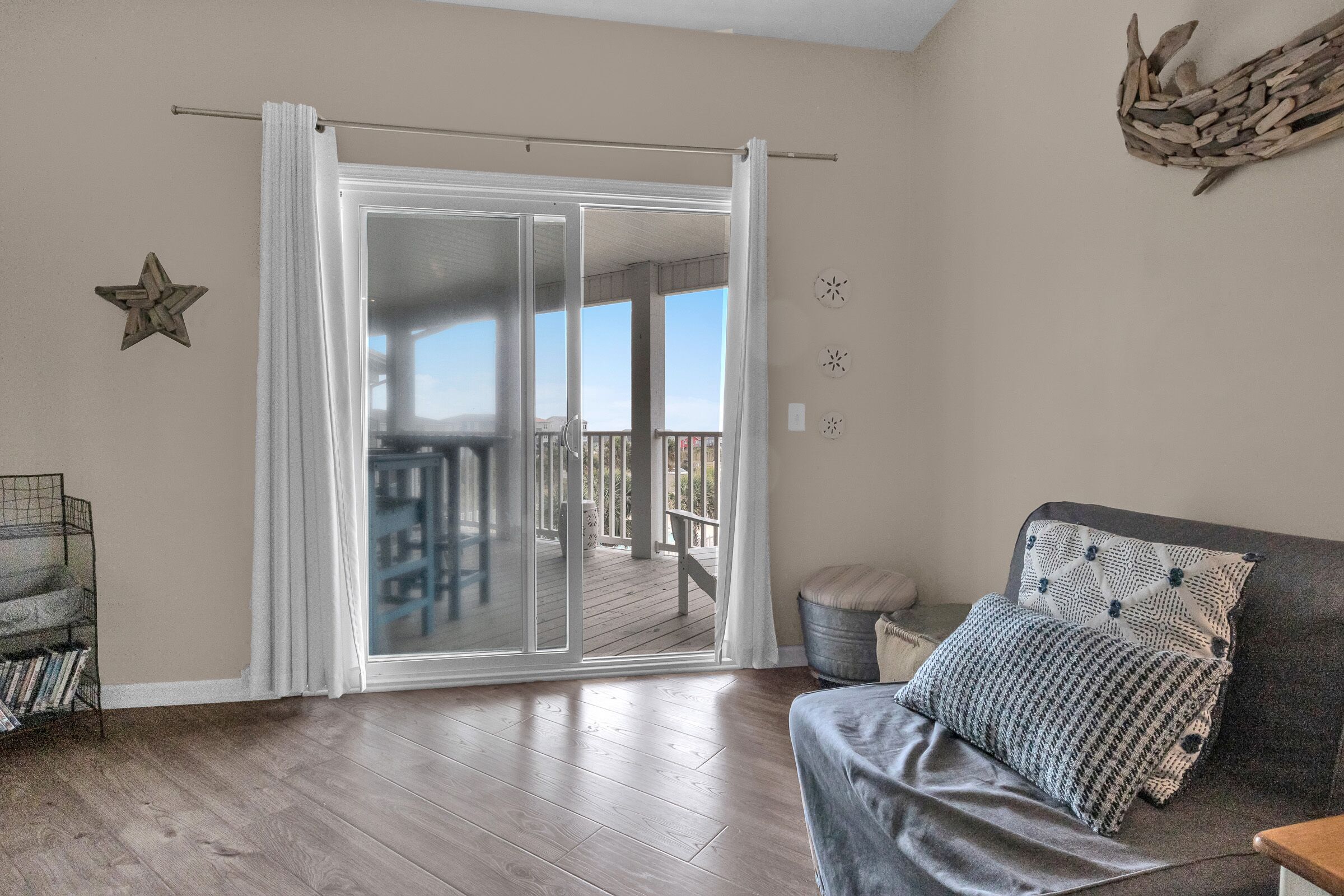 TV, DVD player, video library