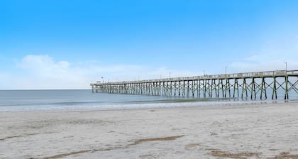 Mystic Shore: Spacious Condo Across from Oak Island Pier