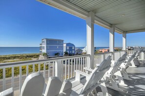 Property grounds - Conch Out: Oceanview Home w/Private Pool (Oak Island)