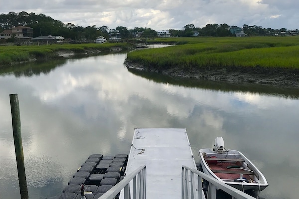 View from private dock