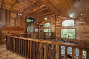 Interior - Private NC Ski Lodge Hot Tub, Hanging Bed, Sleeps 17, Pet-Friendly Fish 2 Ponds (Mars Hill)