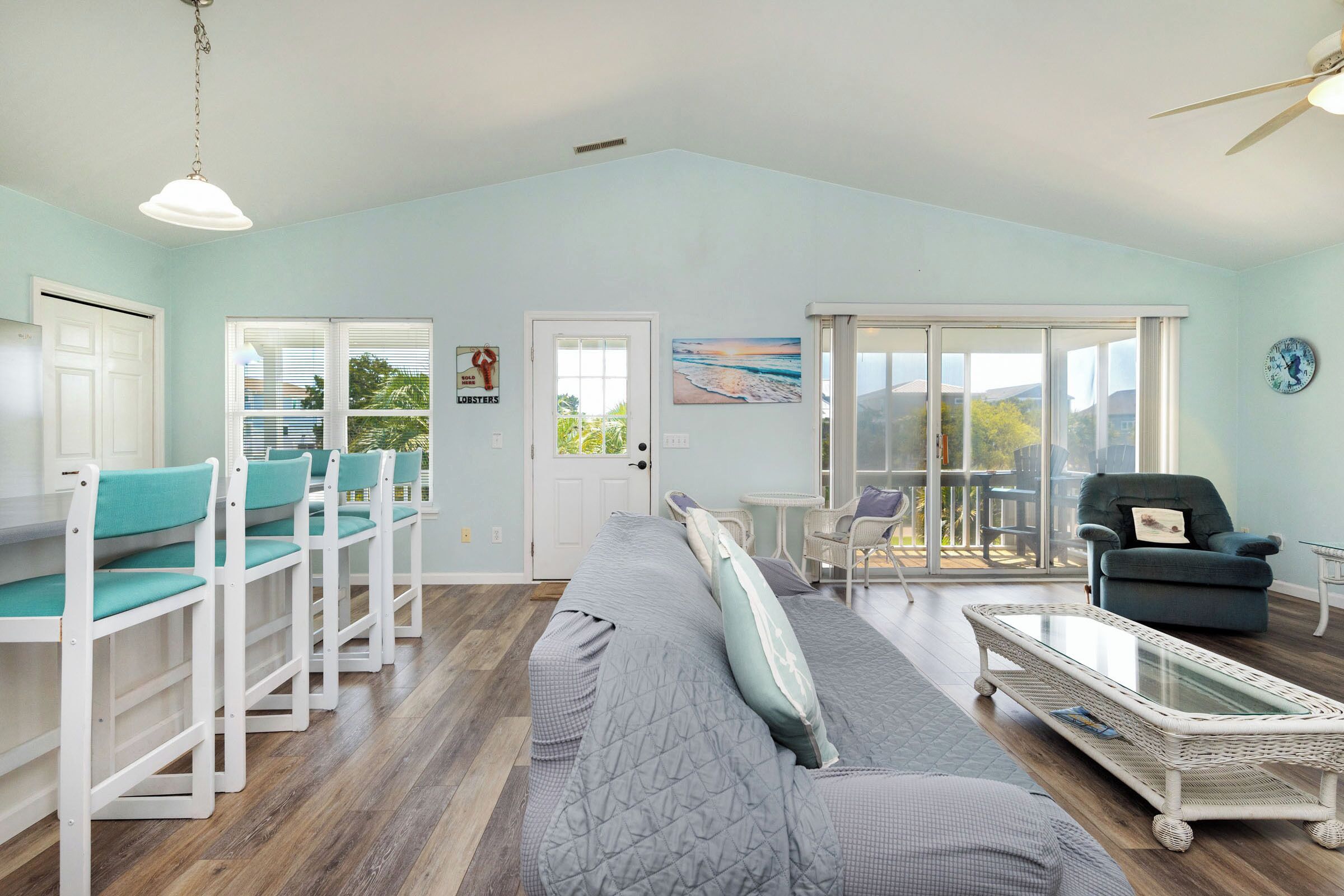 TV, DVD player, books