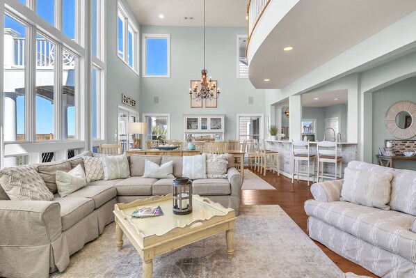 Televisión, chimenea y reproductor de DVD 