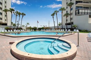 Outdoor pool, a heated pool - 25% Discount Til Year End At Top Rated 5-Star Beach Front Condo! (Madeira Beach)