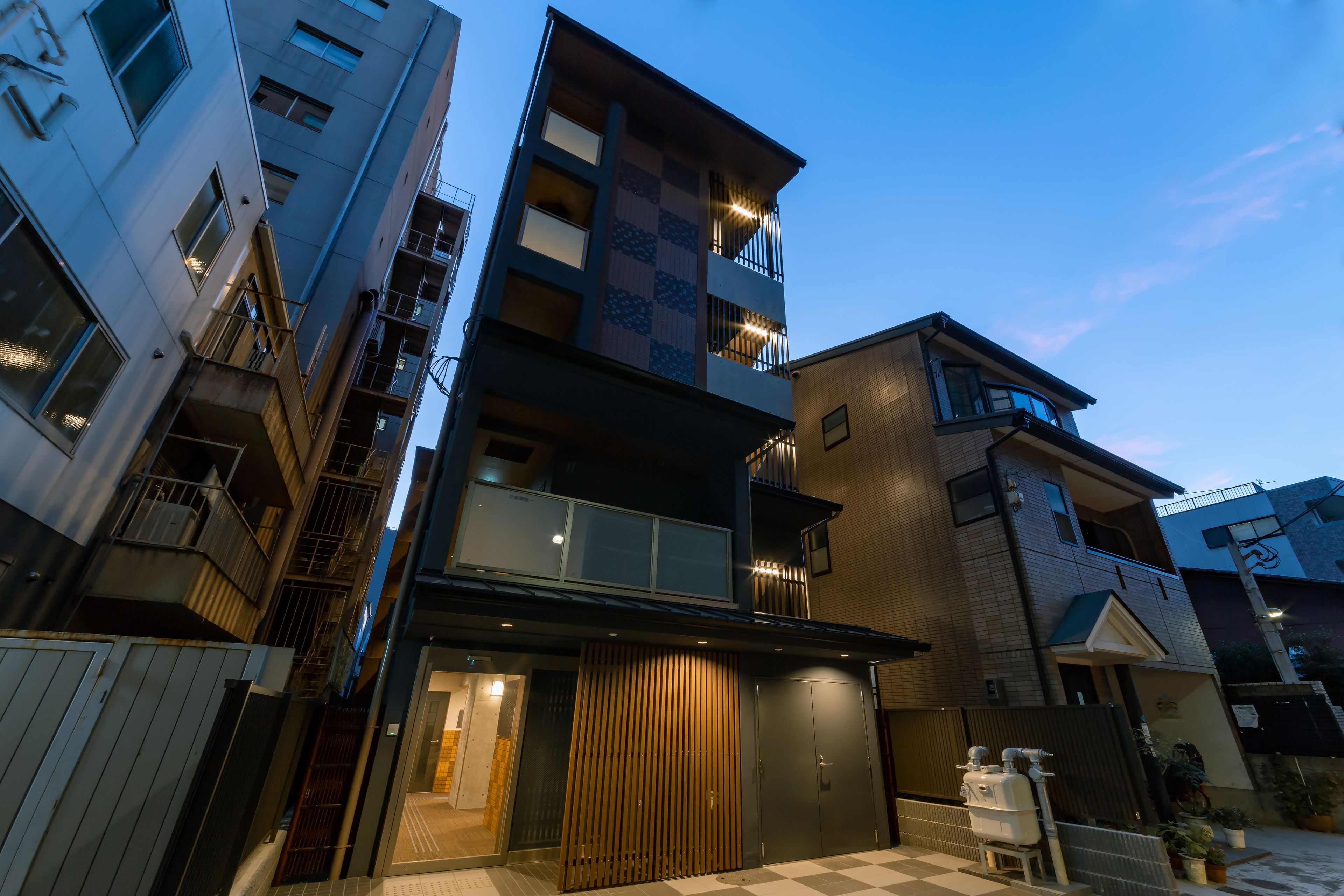 front of property – evening/night