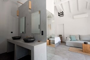 Maison mitoyenne Design, 1 grand lit et 1 canapé-lit, non-fumeur | Vue de la chambre