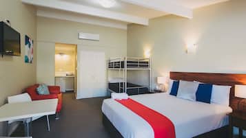 Desk, iron/ironing board, free WiFi, bed sheets