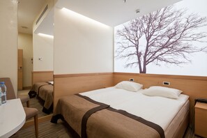 標準雙人或雙床房 | 高級寢具、隔音、熨斗/熨衣板、免費無線上網