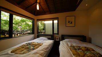 Japanese Western Room with Shigaraki-yaki Ceramics Bath, Non Smoking | In-room safe, individually decorated, individually furnished, bed sheets