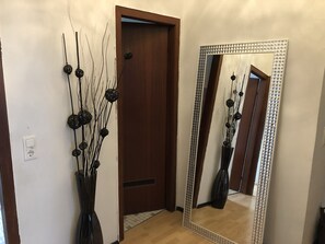 Blackout curtains, iron/ironing board, free WiFi, bed sheets