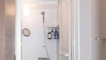 Hair dryer, slippers, bidet
