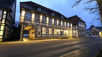 Front of property – evening/night