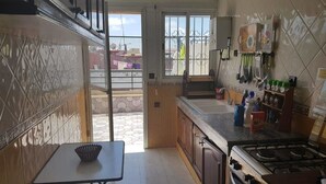 Apartment, 2 Bedrooms, Terrace | Private kitchen | Coffee/tea maker, full-size fridge, microwave, oven - Rabat terrace apartment (Rabat)