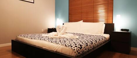 Family Condo, Kitchen, Garden Area | 3 bedrooms, laptop workspace, iron/ironing board, travel cot