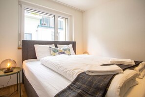 Individually decorated, individually furnished, desk, cots/infant beds - Hof Apartments - by Keyforge (Lucerne)