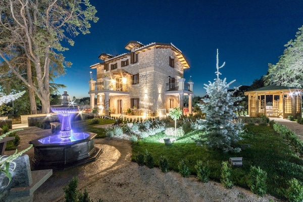 Front of property – evening/night