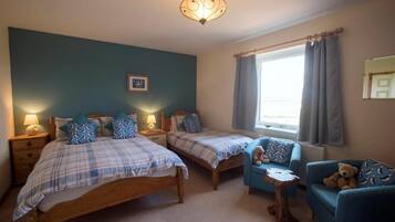 Desk, blackout curtains, iron/ironing board, free WiFi