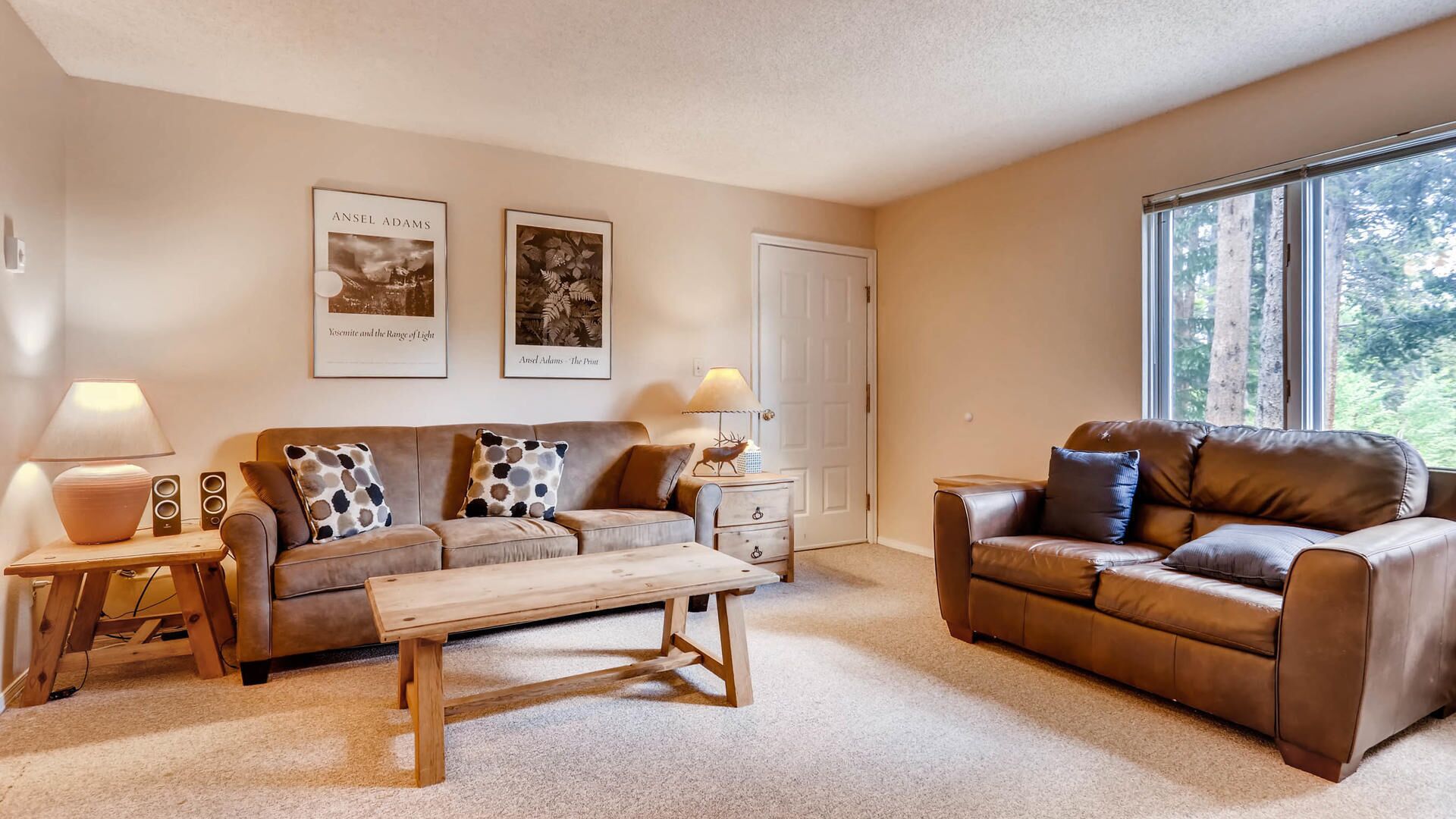 Una televisión, una chimenea