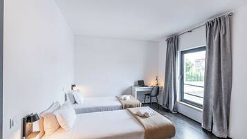 Verduisterende gordijnen, beddengoed, rolstoeltoegankelijk