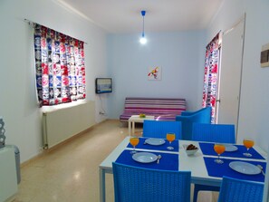 Leilighet, 1 soverom | Oppholdsområde | Flatskjerm-TV