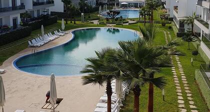 Beach house with pools