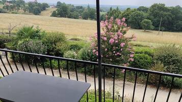 Klassiek appartement, uitzicht op de binnenplaats | Uitzicht vanaf balkon