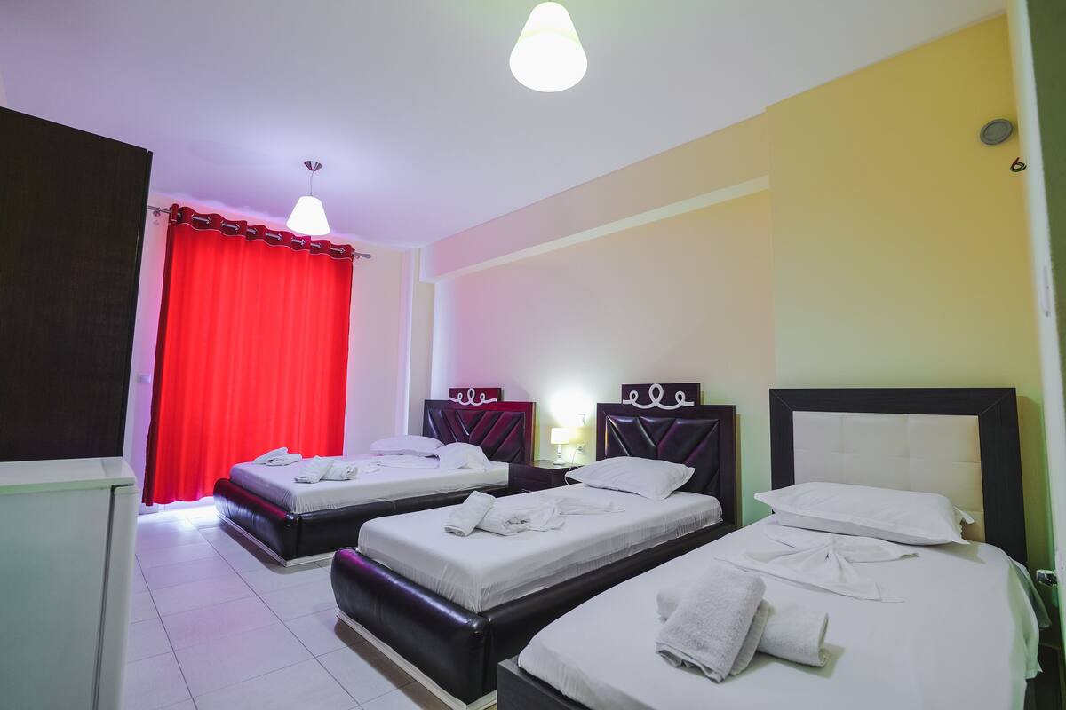Quadruple Room, Balcony, Sea View | Minibar, desk, soundproofing, WiFi (free)