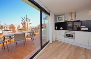 Superior Apartment, 2 Bedrooms, Terrace, City View | Terrace/patio
