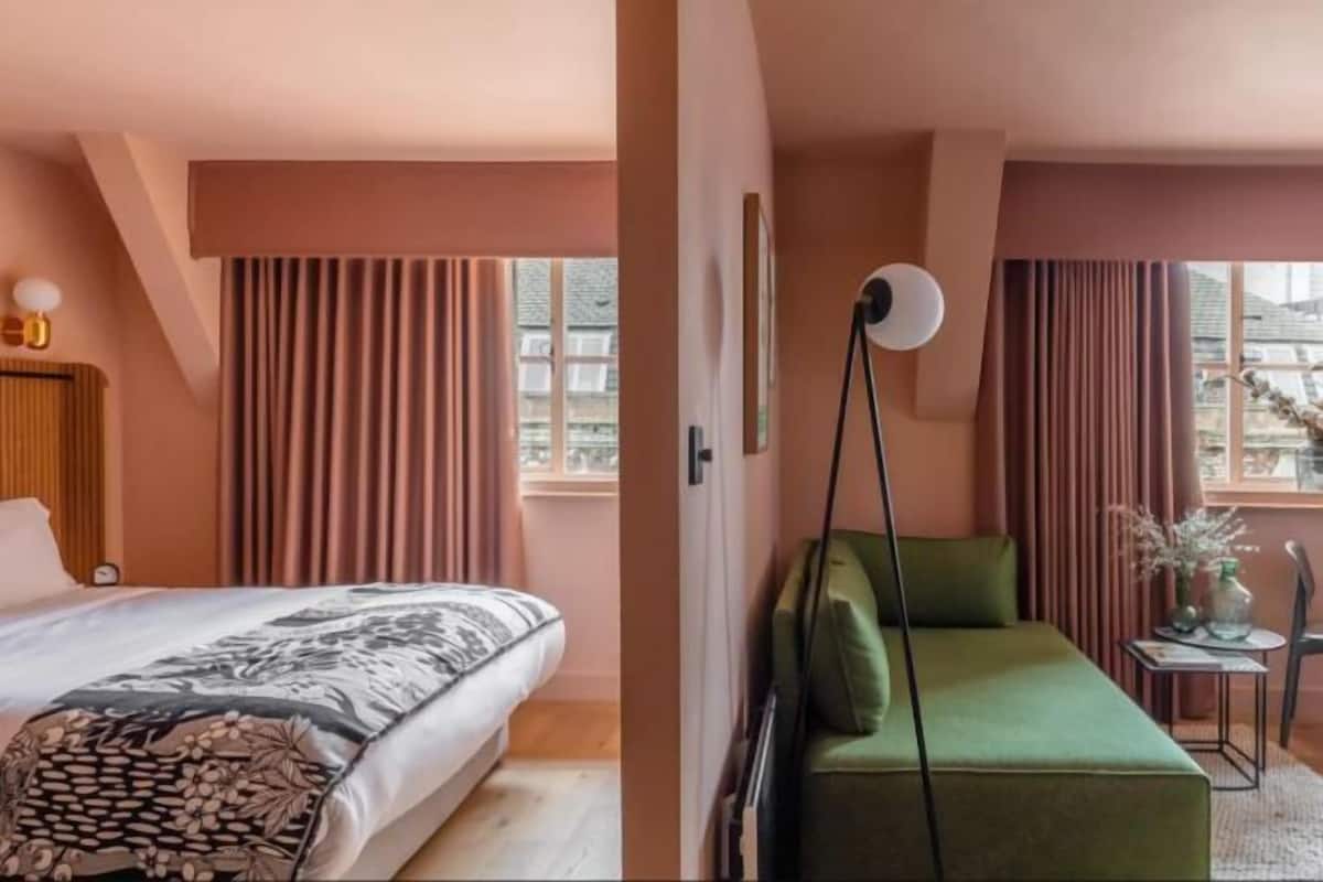 1 habitación y ropa de cama de alta calidad