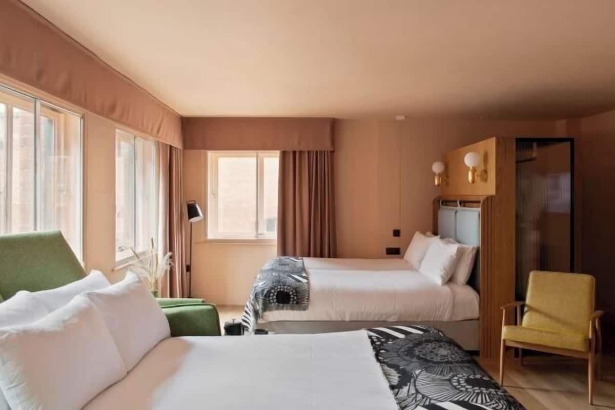 1 habitación y ropa de cama de alta calidad