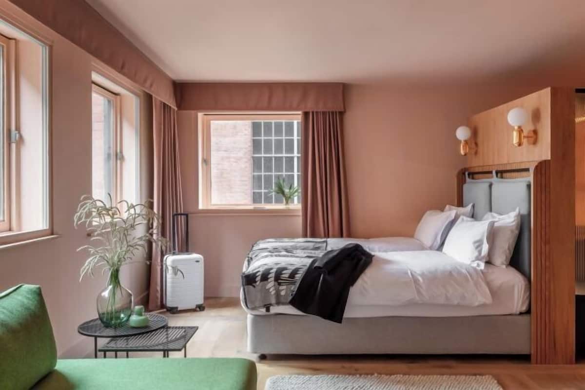 1 habitación y ropa de cama de alta calidad