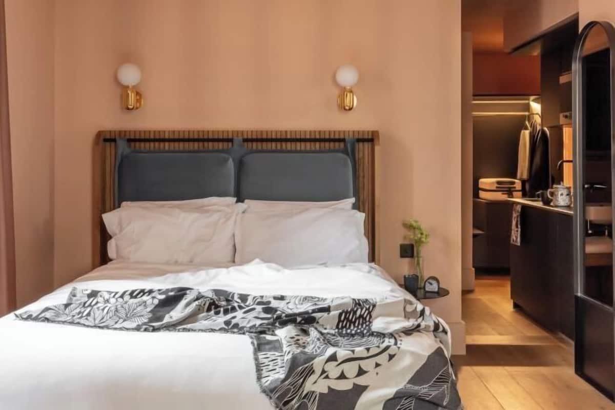 1 habitación y ropa de cama de alta calidad