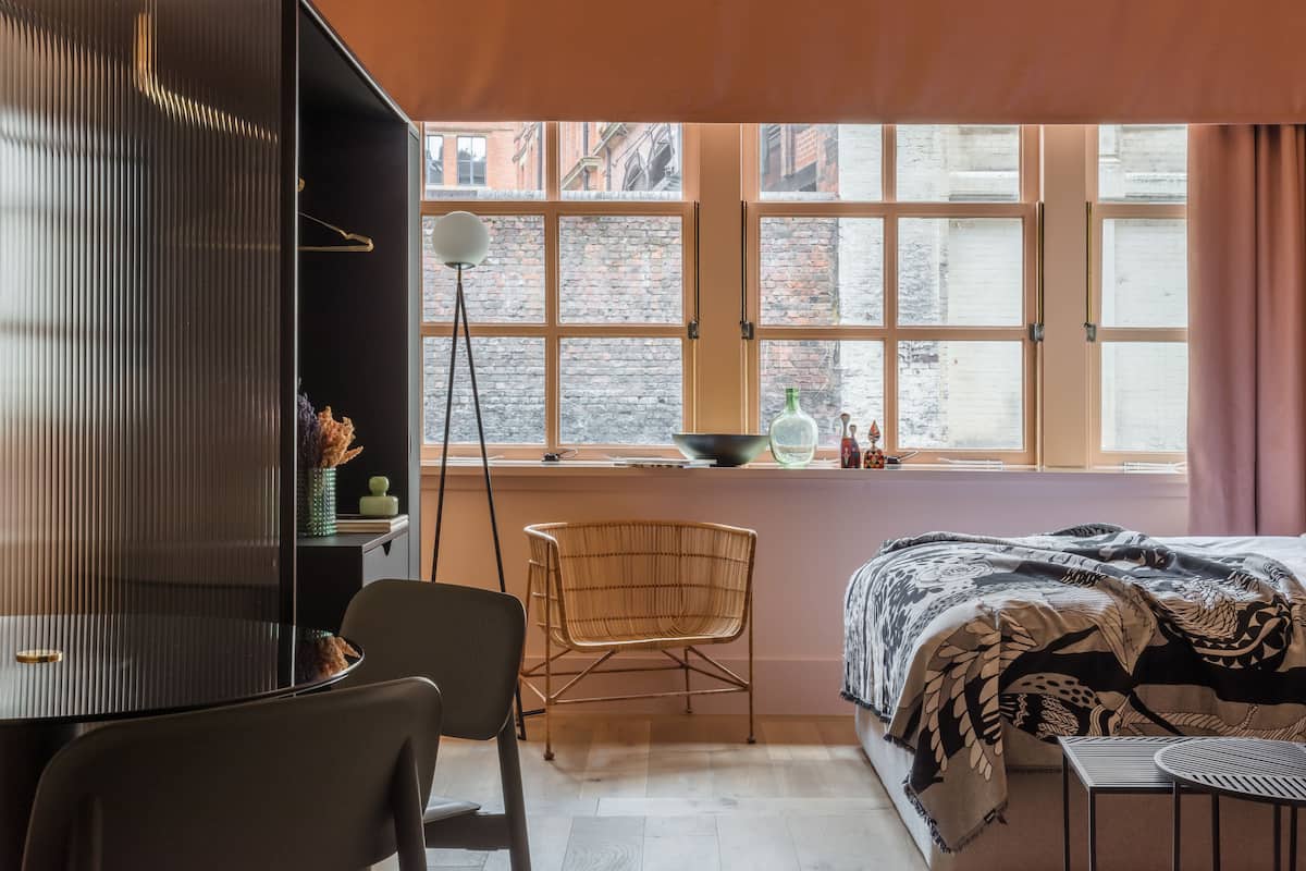 1 habitación y ropa de cama de alta calidad