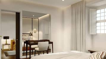 Junior Suite | Minibar, coffres-forts dans les chambres, rideaux occultants