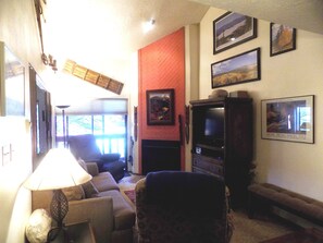 Condo, 2 Bedrooms | Living room | TV - Angel Fire Chalet (Angel Fire)