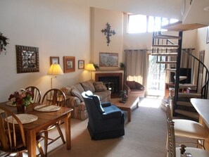 Condo, Multiple Beds, 2 Bathrooms | Living room | TV - Mountain Spirits (Angel Fire)