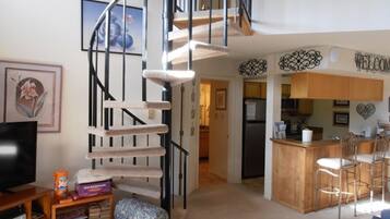 Condo, Multiple Beds, 2 Bathrooms | Living area | TV