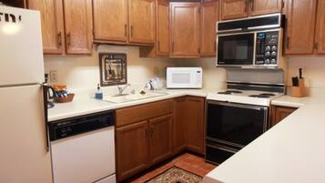 Condo, 1 Bedroom | Private kitchen | Fridge, microwave