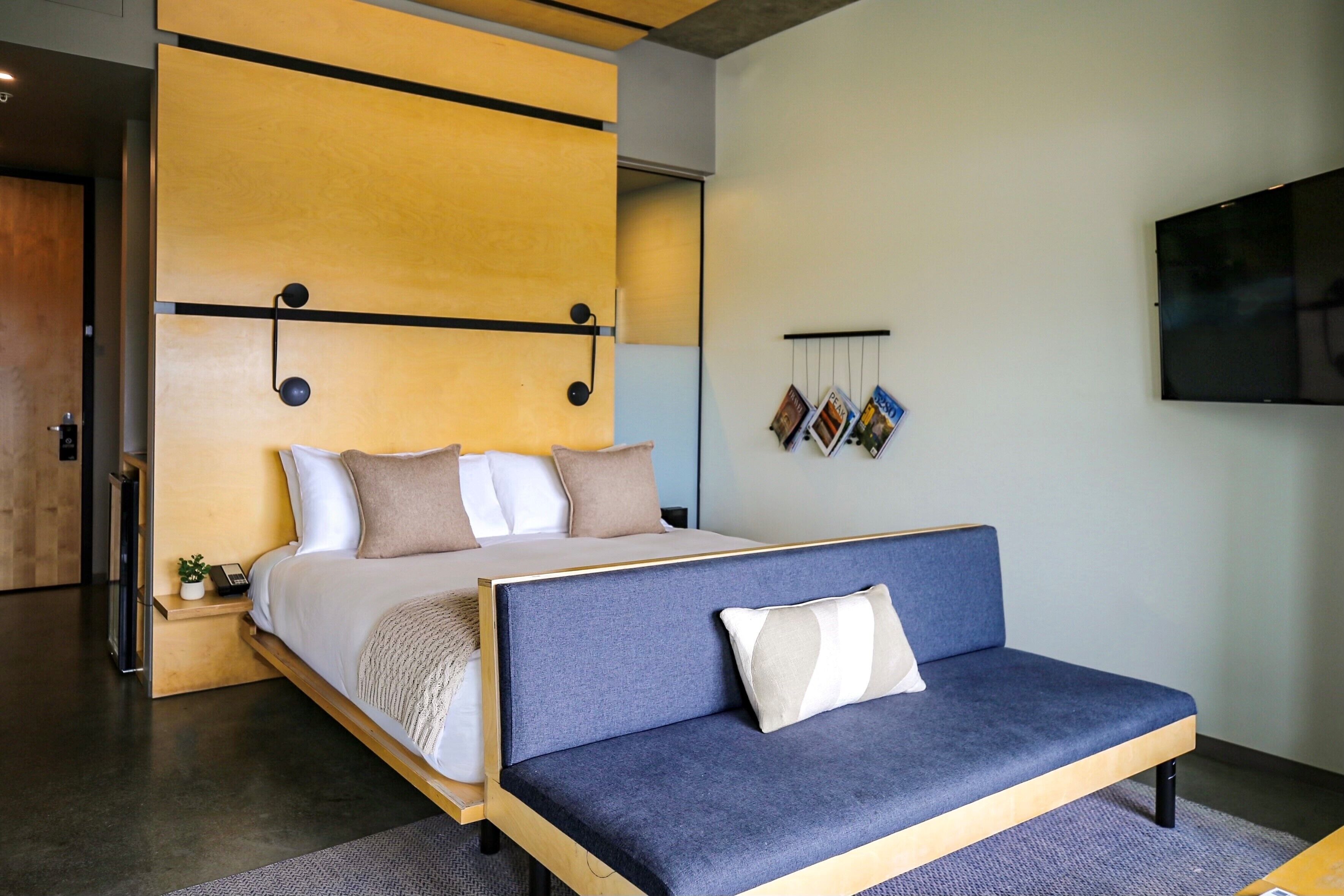 Premium bedding, down comforters, pillowtop beds, minibar