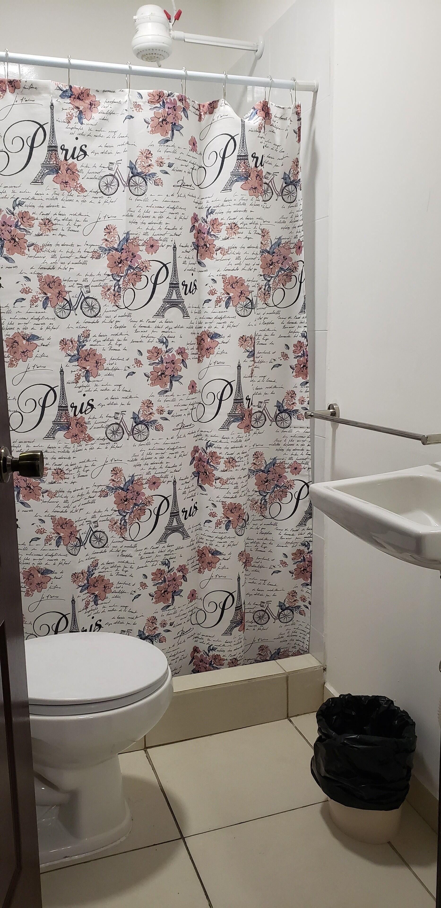 basic double room, 2 queen beds, ensuite, courtyard area | bathroom | shower, free toiletries